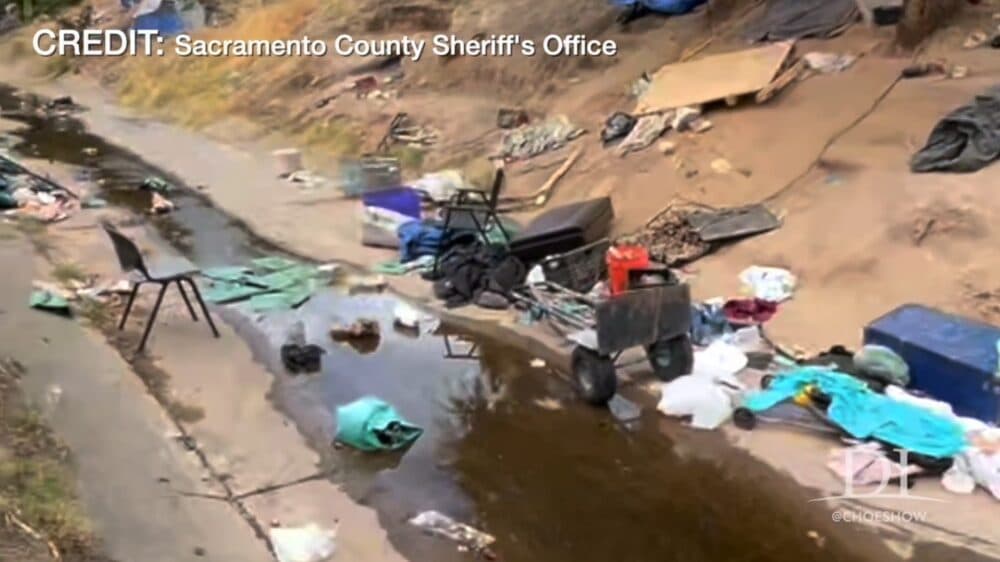 Sacramento’s Arcade Creek Littered with Homeless Encampment Trash Again Jonathan Choe