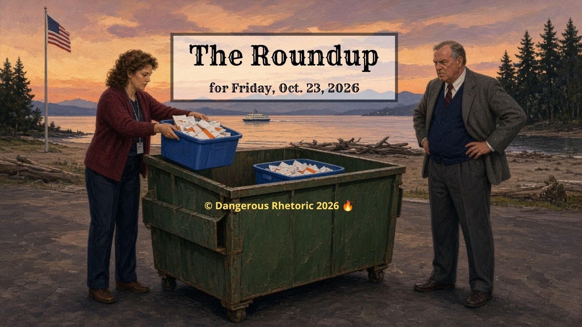 92 Ballots Found in a Seattle Dumpster | The Roundup, Fri Oct 23